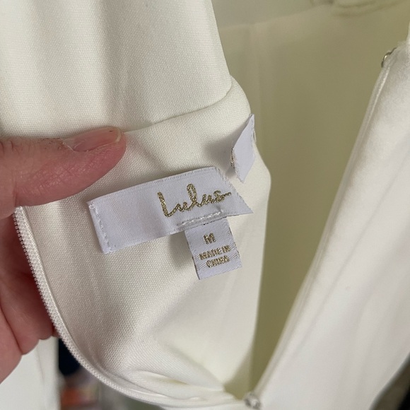 Lulus Stunning Romance‎ White Long Sleeve Mermaid Maxi Dress Size Medium - Picture 13 of 13